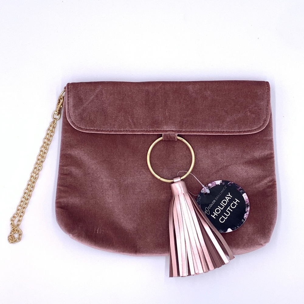 Ion Holiday Clutch with Chain Link Wristlet